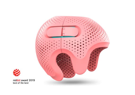 TaLee paediatric helmet for plagiocephaly, made with 3D printing